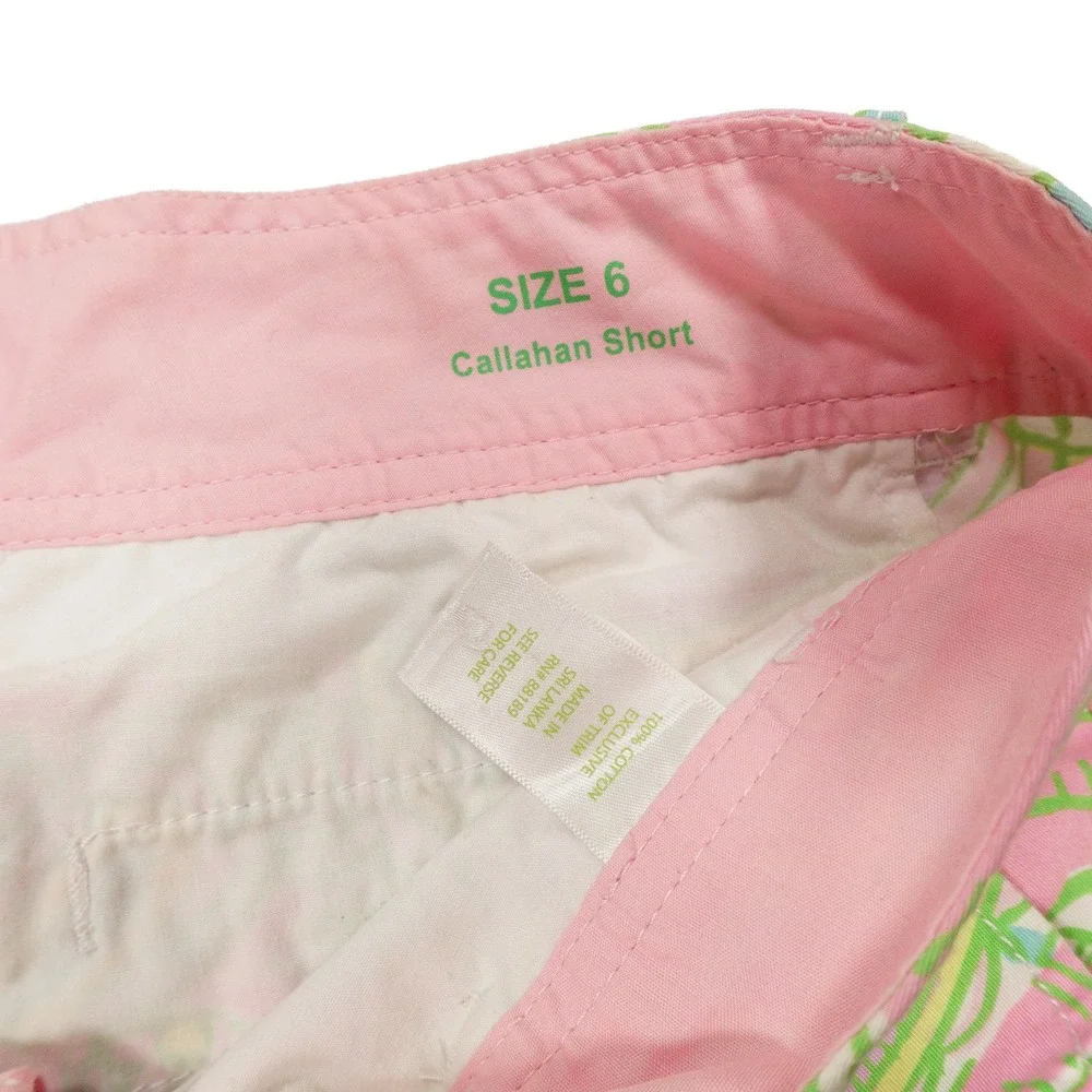 LILLY PULITZER Women's 6 Chin Chin Floral Print 5" Inseam‎ Callahan Shorts - Picture 2 of 6